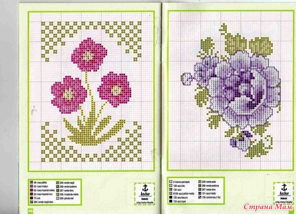 Вышивки из журнала.
