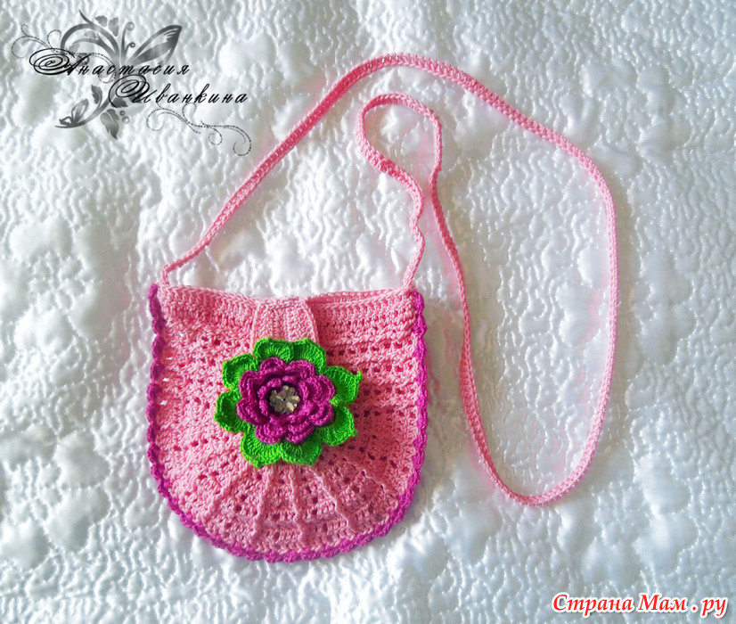 Шляпка-клумба для доченьки и сумочка к ней!!!