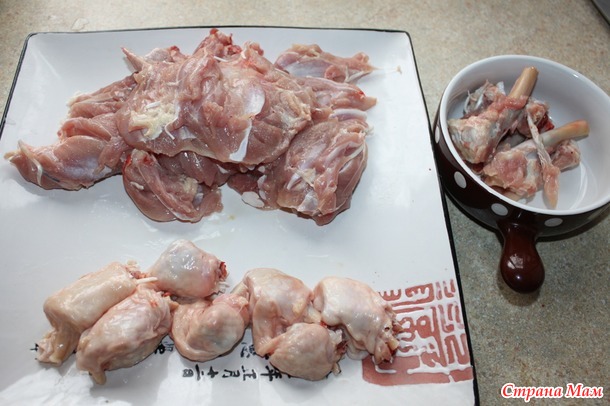 Фаршированные куриные голени и на сладкое - жульен )))