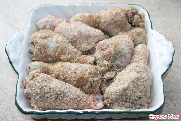 Фаршированные куриные голени и на сладкое - жульен )))