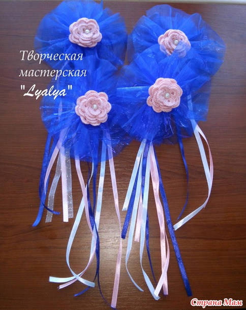 МК украшения на ручки машины