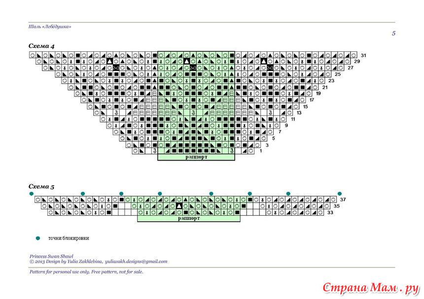 Шаль сююмбике спицами схема