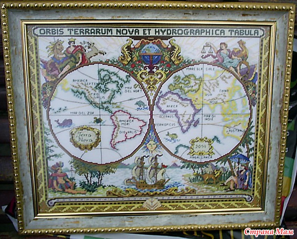 *Old World Map Старая карта мира
