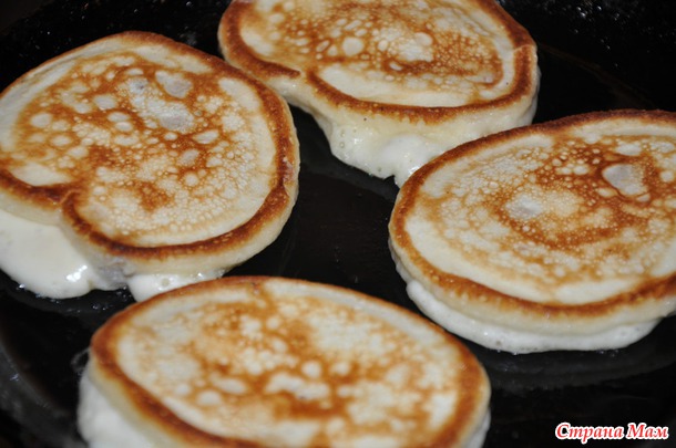 Оладушки с мясом