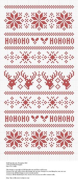 Новогодний Жаккард Спицами Новогодний Жаккард Спицами
