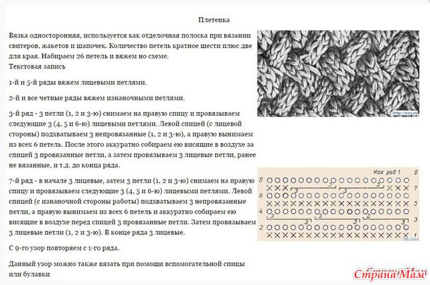 Шарф узором "Плетенка" в комплект к "покупной" шапке для маленькой девочки