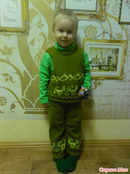 Свитер для младшего сына!