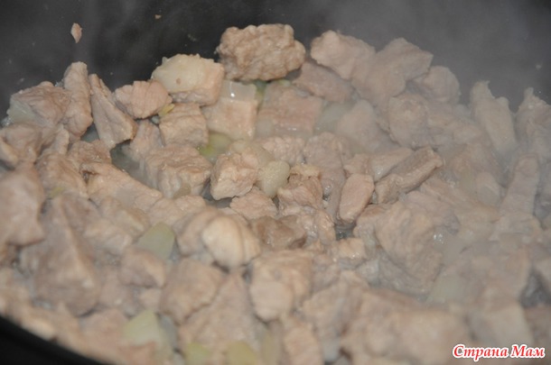 Картошка тушеная с мясом