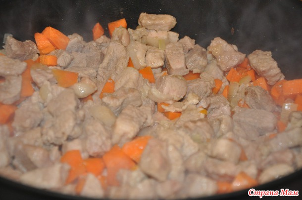 Картошка тушеная с мясом