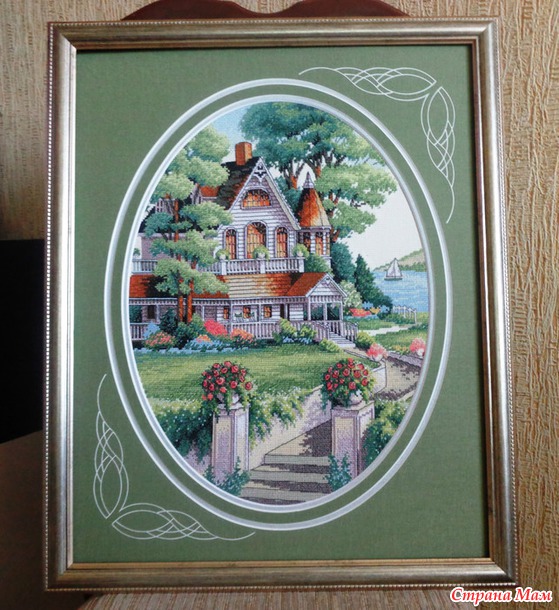Мой "Lovely Victorian Home" от Dimensions + опрос