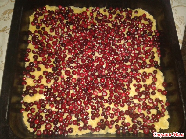 Клюквенный пирог.