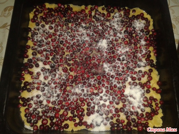 Клюквенный пирог.