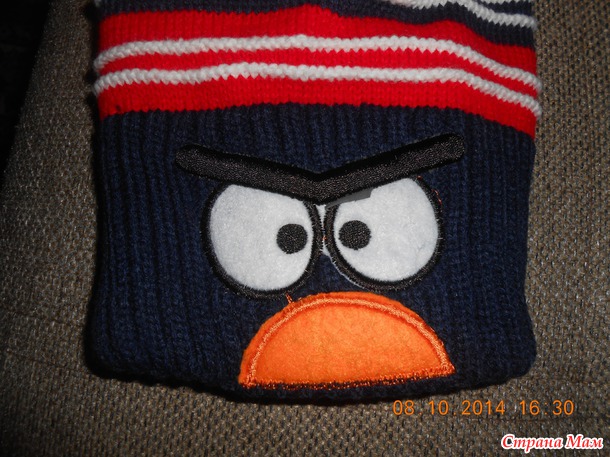 Детская теплая шапка Angry Birds +