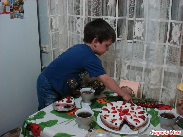 Мои тортики с клубничкой, для сладкоежек
