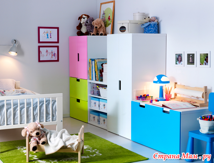 Цветовая гамма мебели для детской