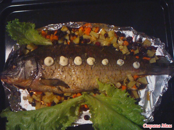 Карп с начинкой