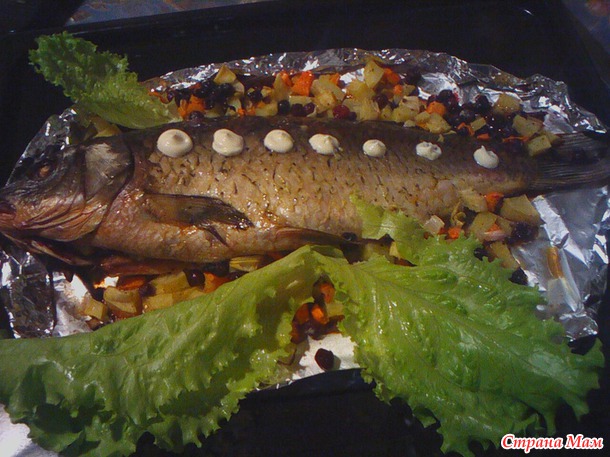 Карп с начинкой