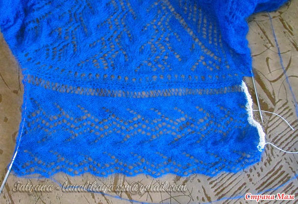 Завершаю серию он-лайнов по круглым шалям - вяжем шаль "Cap Shawl"