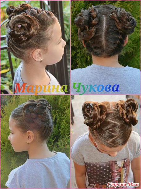 Коллекция оригинальных причесок для дочек!!!