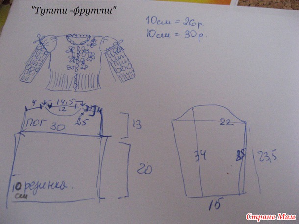 Кофточка "Тутти-фрутти"