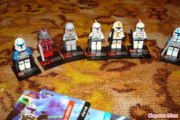 Человечки типа LEGO из серии "Star Wars"+