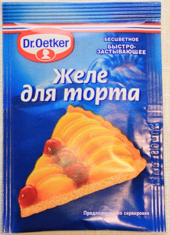 Желе для торта dr oetker красное