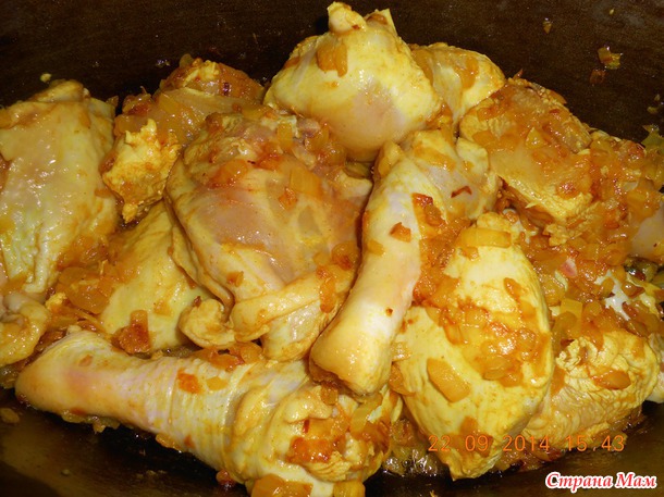 Курочка карри на ужин (легче не бывает)