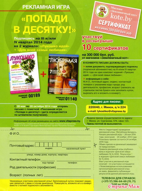 Лукошко идей № 11 2014