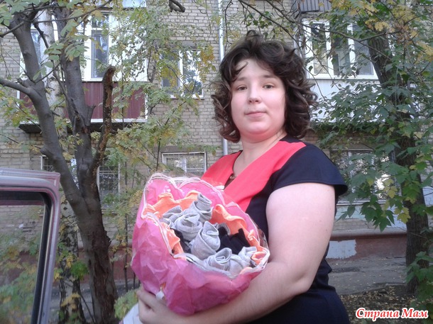 Отчет по букетам из носок и конфет.