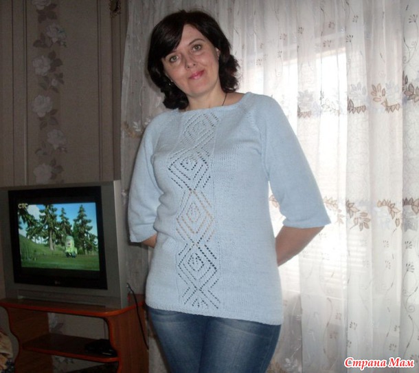 Связала себе кофточку... или учусь вязать на спицах.