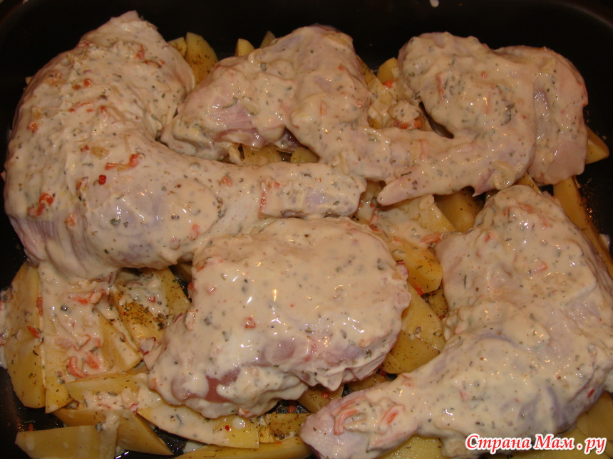 Курица в кефире - пошаговый рецепт с фото на manikyrsha.ru
