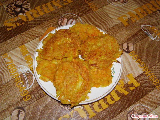 . Тыквенные оладушки