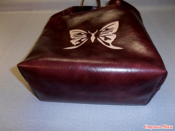 Моя сумка "Бабочка"... вдохновилась хозяйственной сумкой ))) Дополнила