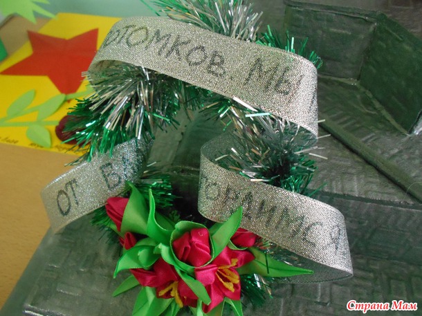 Обелиск памяти (поделка на 9 мая)