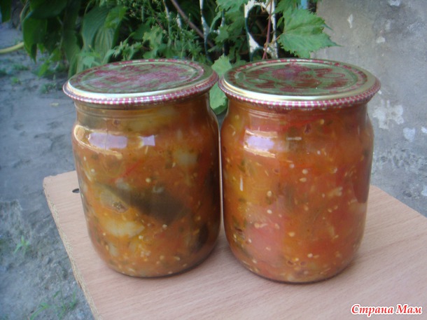 Лечо с баклажанами