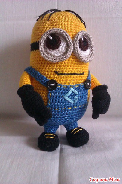 Minion, вязаный миньон, crochet minion | Пикабу