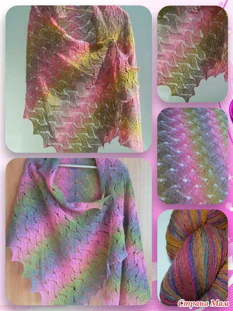 Палантин по мотивам шарфа KnitPic Lace Scarf