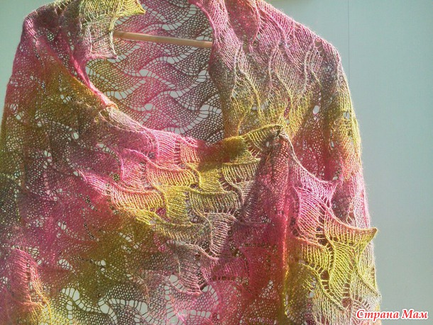 Палантин по мотивам шарфа KnitPic Lace Scarf