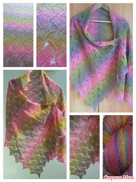 Палантин по мотивам шарфа KnitPic Lace Scarf