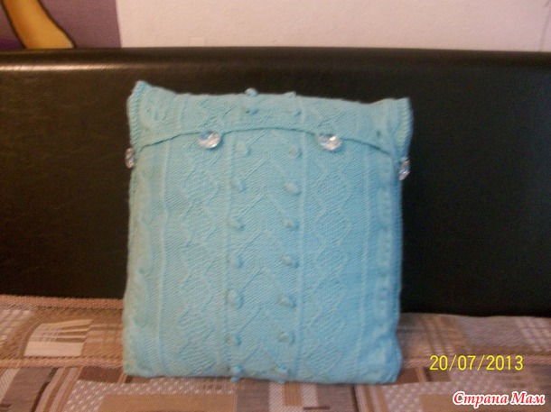 Вязаная подушка - Вязание - Страна Мам