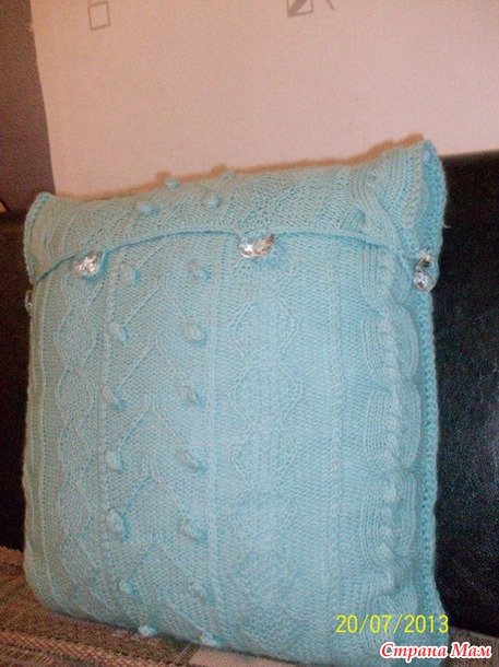 Вязаная подушка - Вязание - Страна Мам
