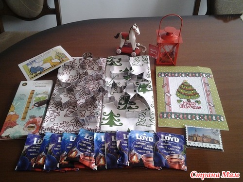 Мой подарок по игре "Обмен открытками " Новый Год к нам мчится" "