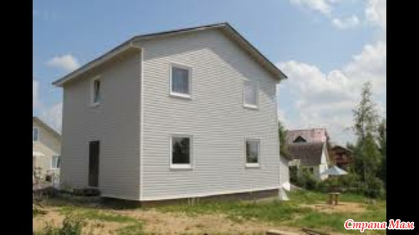 Проект каркасного дома 2 этажа 72м. кв