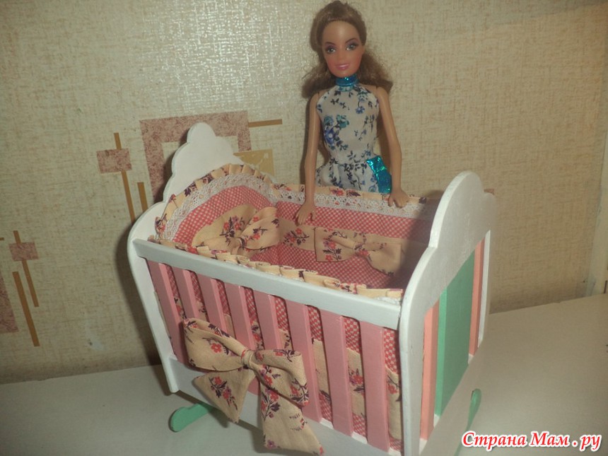 Как сделать люльку переноску для куклы своими руками. How to make a cradle for a doll — Video | VK