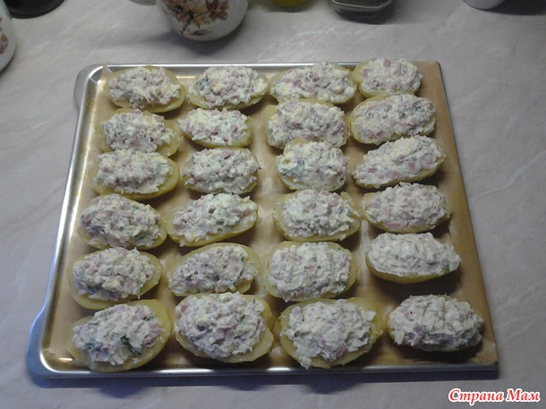 Лодочки из картошки в мундире