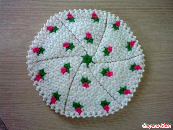 . Коврики из пышных столбиков