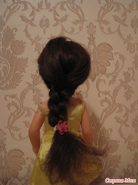 Парик для куклы ч.2 (дополнения) или новый парик для Бель