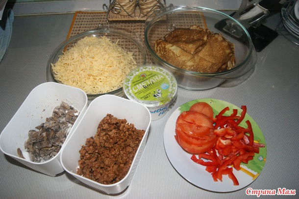 Блинный пирог.