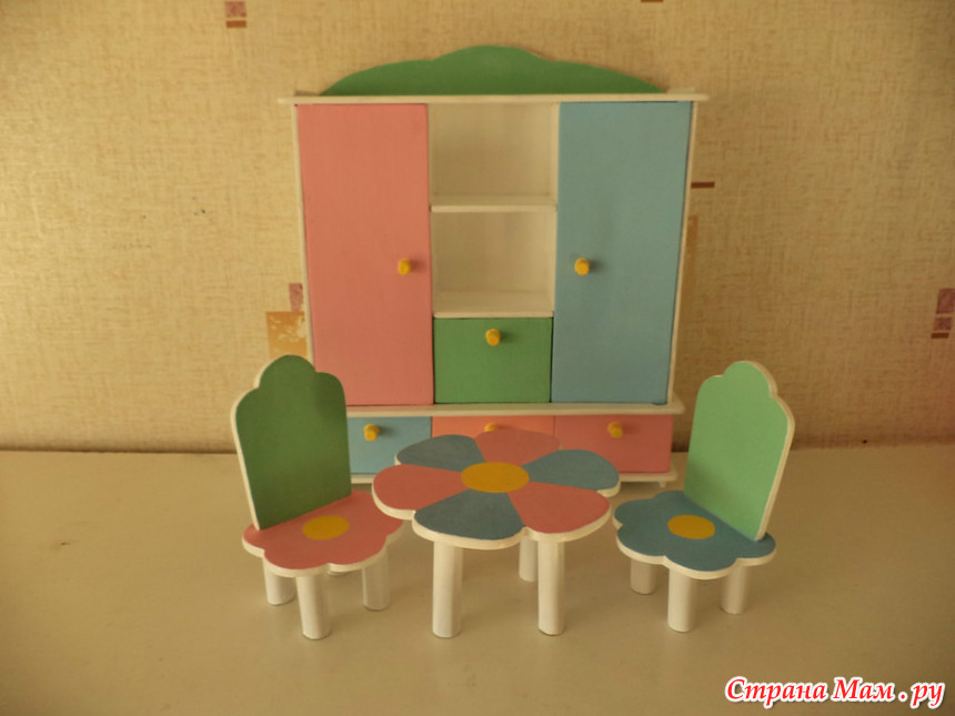 Поделка мебель для детей