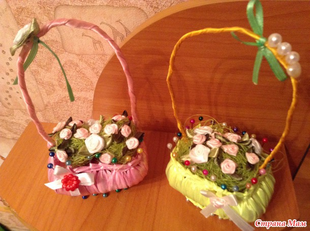 Доченькины корзинки из мыла